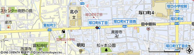 塚口町６周辺の地図