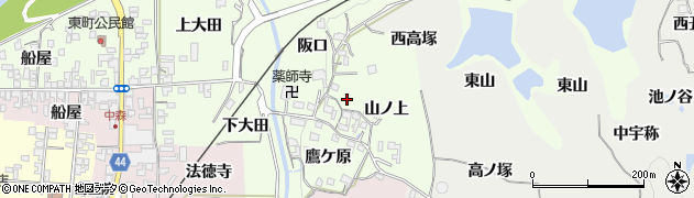 京都府木津川市加茂町北（山ノ上）周辺の地図