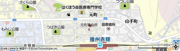 兵庫県赤穂市元町周辺の地図