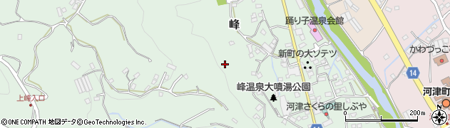 静岡県河津町（賀茂郡）峰周辺の地図