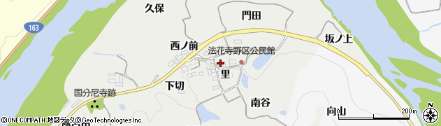京都府木津川市加茂町法花寺野里周辺の地図