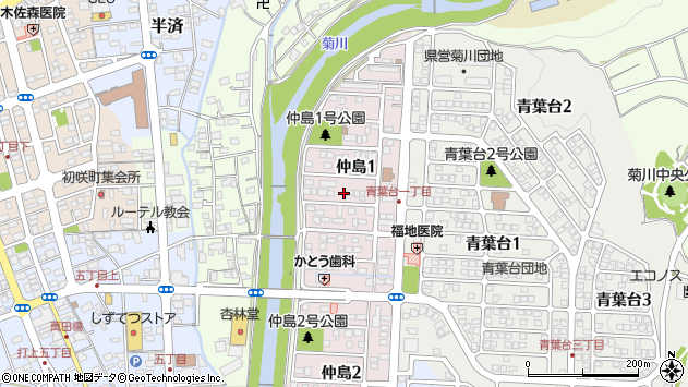 〒439-0011 静岡県菊川市仲島の地図