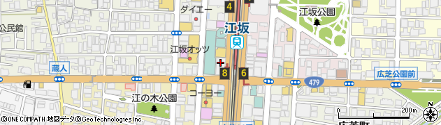 メディアカフェ ポパイ 江坂店周辺の地図