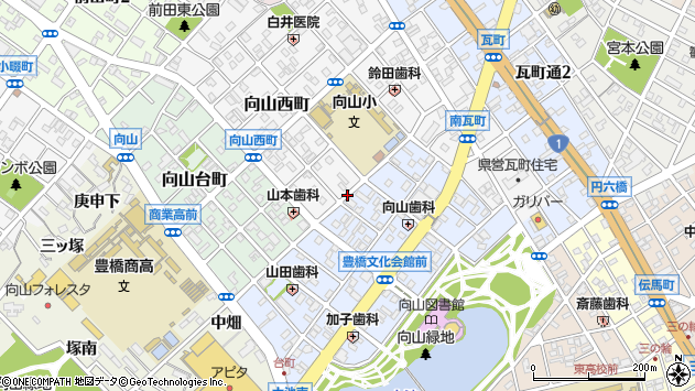 〒440-0862 愛知県豊橋市向山大池町の地図