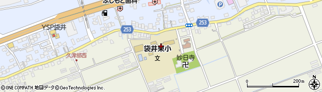 袋井市立袋井東小学校周辺の地図