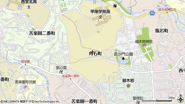 〒662-0096 兵庫県西宮市角石町の地図