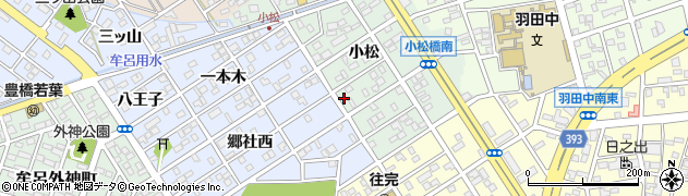 羽田理容室周辺の地図