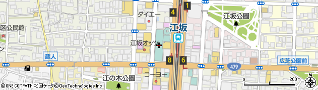 ハレパン江坂店周辺の地図