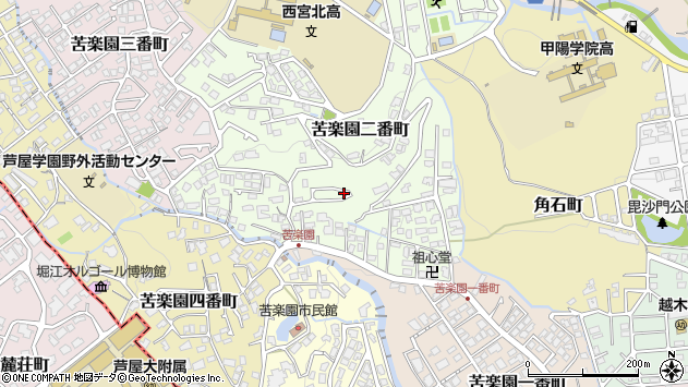 〒662-0082 兵庫県西宮市苦楽園二番町の地図