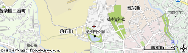 兵庫県西宮市毘沙門町3周辺の地図