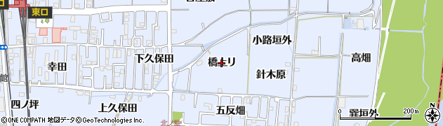京都府精華町（相楽郡）祝園（橋上リ）周辺の地図
