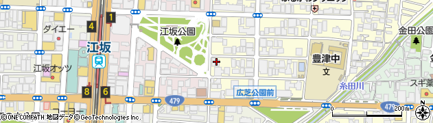 クレヨンハウス大阪店周辺の地図