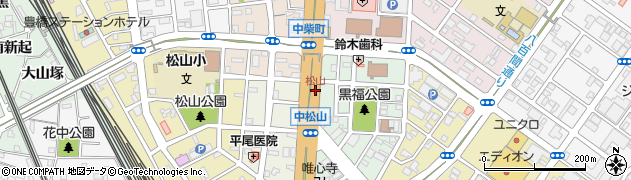 松山周辺の地図