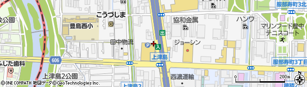 松屋 豊中上津島店周辺の地図