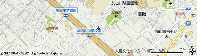 兵庫県加古川市加古川町備後386周辺の地図