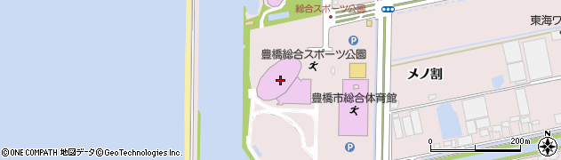 愛知県豊橋市神野新田町メノ割1周辺の地図