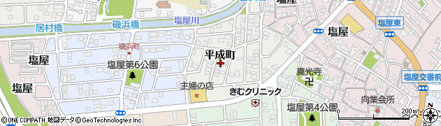 兵庫県赤穂市平成町周辺の地図