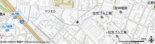 兵庫県加古川市野口町水足538周辺の地図