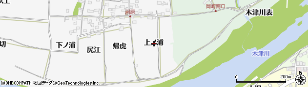 京都府木津川市加茂町河原上ノ浦周辺の地図