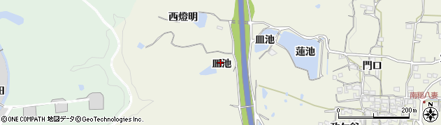 京都府精華町（相楽郡）南稲八妻（皿池）周辺の地図