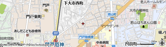 兵庫県西宮市下大市東町周辺の地図