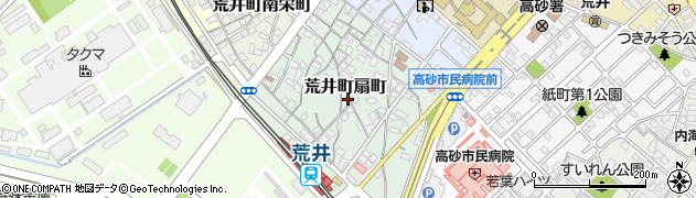 兵庫県高砂市荒井町扇町周辺の地図