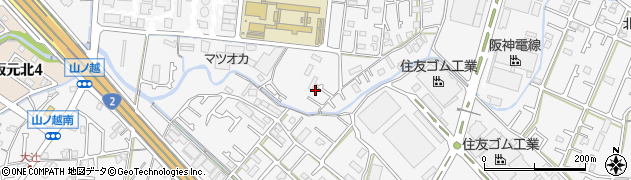 兵庫県加古川市野口町水足540周辺の地図