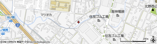 兵庫県加古川市野口町水足534周辺の地図