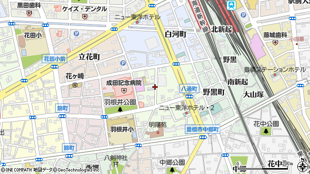 〒441-8023 愛知県豊橋市八通町の地図