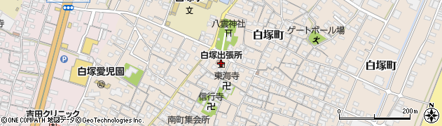津市役所公民館　白塚公民館周辺の地図
