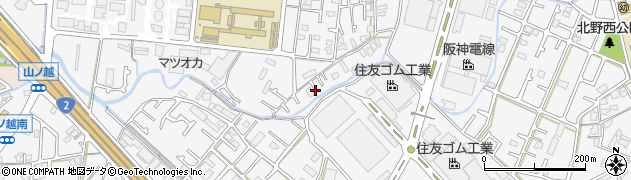 兵庫県加古川市野口町水足526周辺の地図