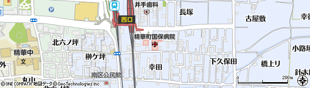 精華町国民健康保険病院周辺の地図
