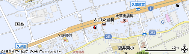 コスモセルフピュア袋井ＳＳ周辺の地図