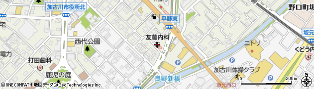 兵庫県加古川市加古川町平野537周辺の地図