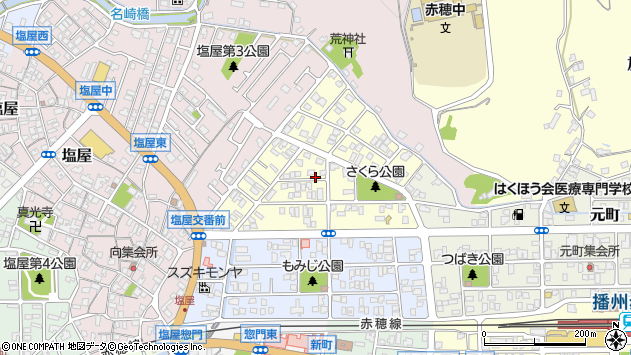 〒678-0206 兵庫県赤穂市宮前町の地図