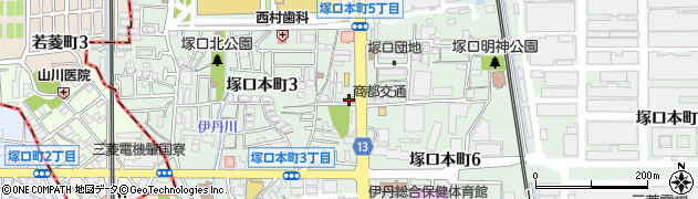 吉野家 玉江橋線塚口店周辺の地図