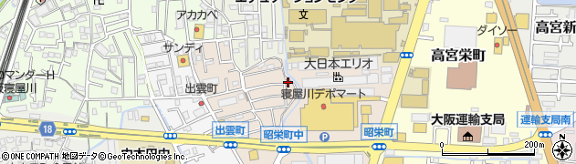 大阪府寝屋川市昭栄町6周辺の地図
