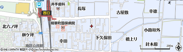 京都府精華町（相楽郡）祝園（杉本）周辺の地図