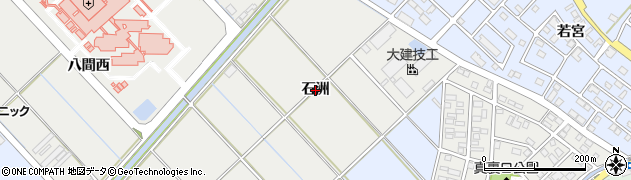 愛知県豊橋市青竹町（石洲）周辺の地図