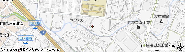兵庫県加古川市野口町水足546周辺の地図