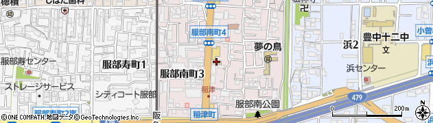 Ｖｏｌｋｓｗａｇｅｎ大阪豊中周辺の地図