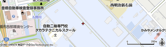 愛知県豊橋市牟呂町（西明治川東）周辺の地図