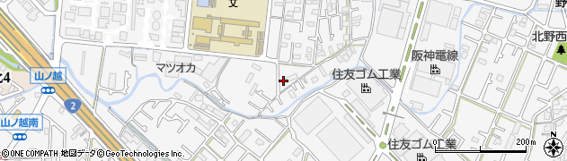 兵庫県加古川市野口町水足535周辺の地図