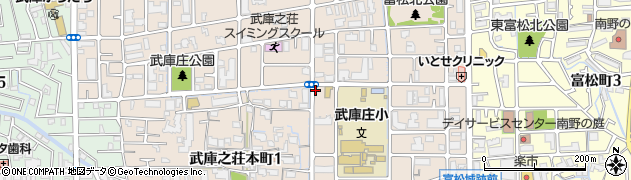 兵庫県尼崎市武庫之荘本町周辺の地図