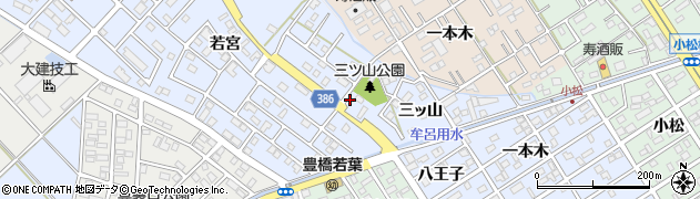 愛知県豊橋市牟呂町（坂津）周辺の地図