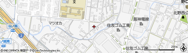 兵庫県加古川市野口町水足533周辺の地図