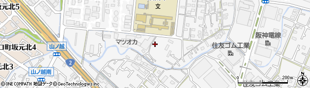 兵庫県加古川市野口町水足545周辺の地図