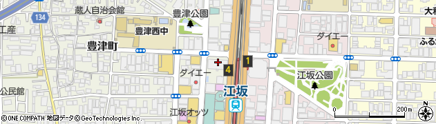 大阪府吹田市豊津町9-1周辺の地図