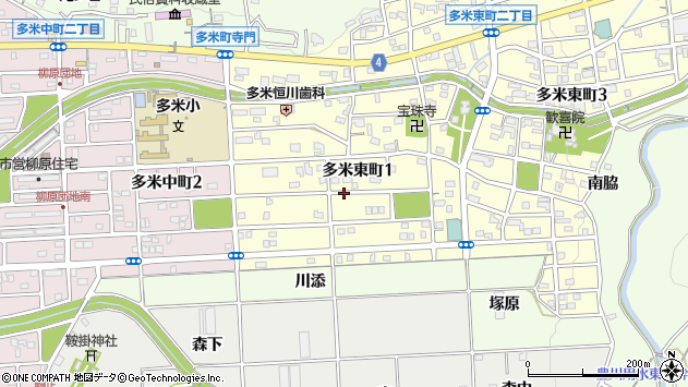 〒440-0028 愛知県豊橋市多米東町の地図