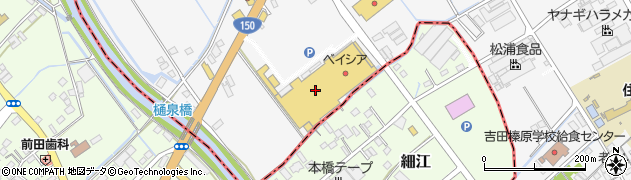 ヘアースタジオＩＷＡＳＡＫＩ　静岡吉田店周辺の地図